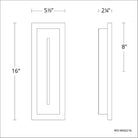 Modern Forms - Midnight 16" LED Indoor/Outdoor Wall Light 3-CCT - Lights Canada