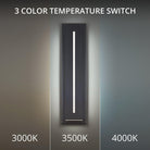 Modern Forms - Midnight 26" LED Indoor/Outdoor Wall Light 3-CCT - Lights Canada