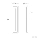 Modern Forms - Midnight 26" LED Indoor/Outdoor Wall Light 3-CCT - Lights Canada