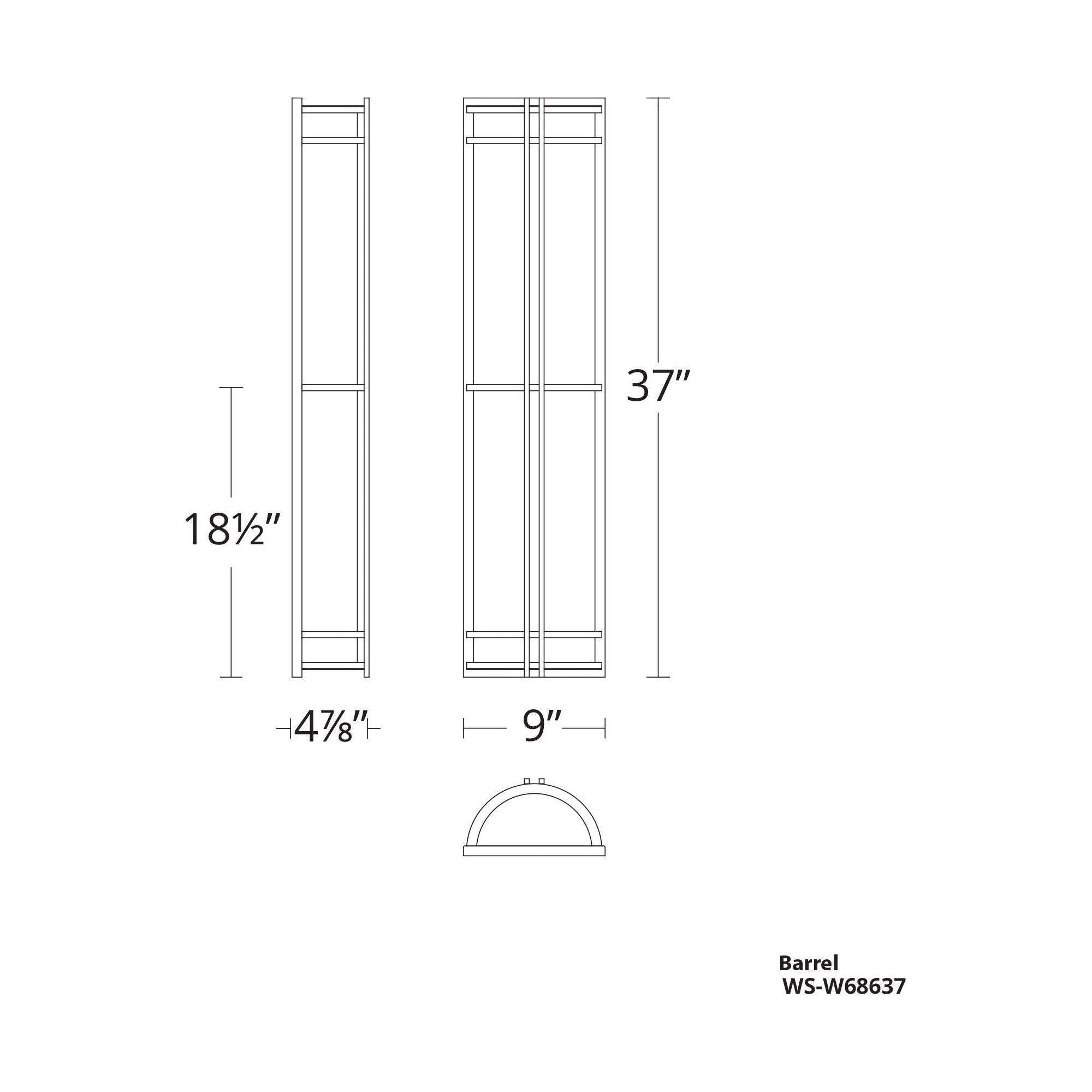 Modern Forms - Skyscraper 37" LED Indoor/Outdoor Wall Light - Lights Canada