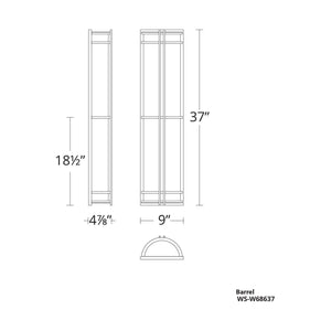 Modern Forms - Skyscraper 37" LED Indoor/Outdoor Wall Light - Lights Canada