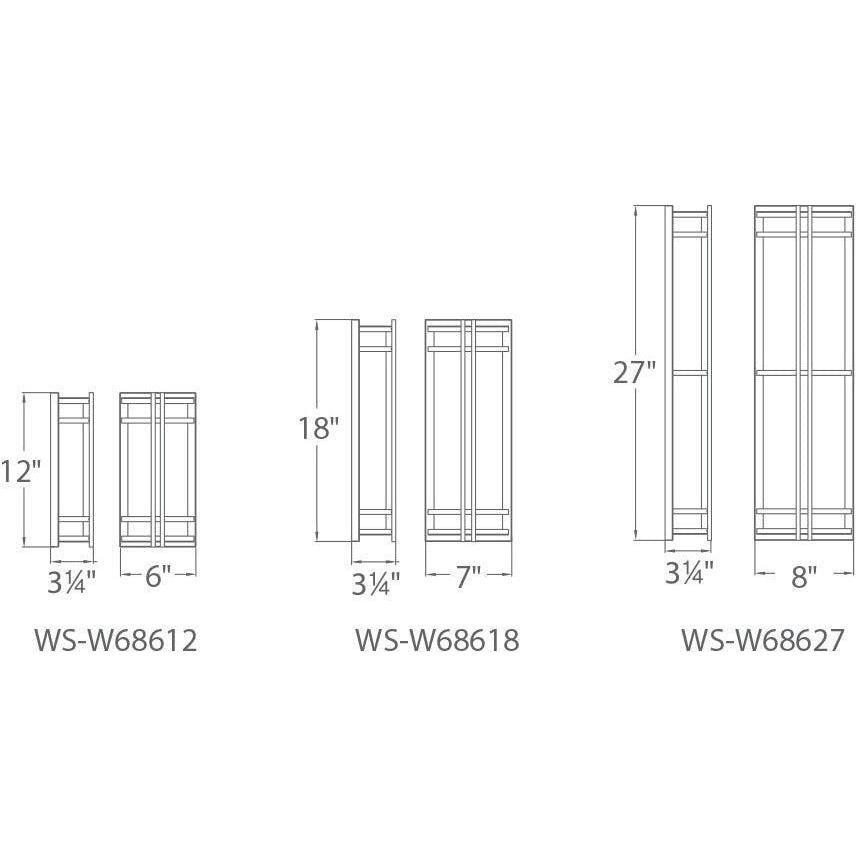 Modern Forms - Skyscraper 12" LED Indoor/Outdoor Wall Light - Lights Canada