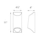 Modern Forms - Mega LED Indoor/Outdoor Wall Light - Lights Canada