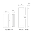 Modern Forms - Frost 18" LED Indoor/Outdoor Wall Light - Lights Canada