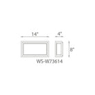 Modern Forms - Framed 14" LED Indoor/Outdoor Wall Light - Lights Canada