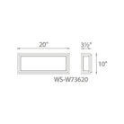 Modern Forms - Framed 20" LED Indoor/Outdoor Wall Light - Lights Canada