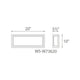 Modern Forms - Framed 20" LED Indoor/Outdoor Wall Light - Lights Canada