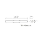 Modern Forms - Sabre 25" LED Bathroom Vanity or Wall Light - Lights Canada