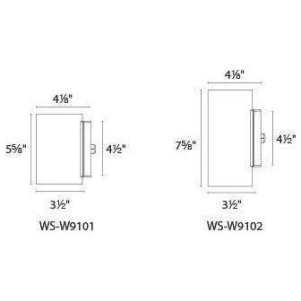 Modern Forms - Vessel LED Indoor/Outdoor Up and Down Wall Light - Lights Canada