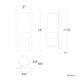 Modern Forms - Beacon 13" LED Outdoor Wall Light - Lights Canada