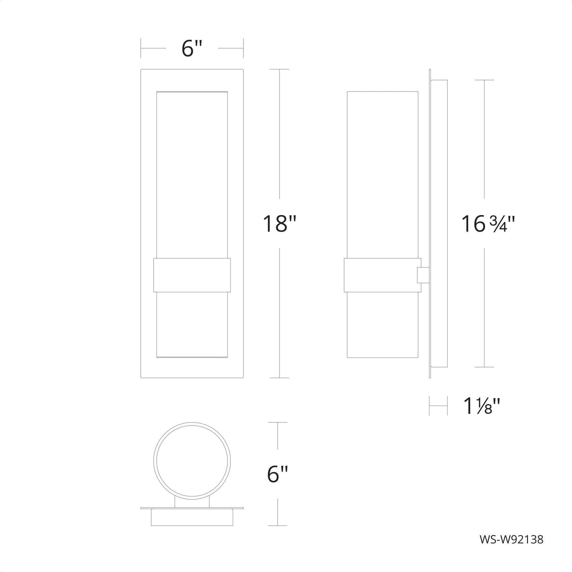 Modern Forms - Beacon 18" LED Outdoor Wall Light - Lights Canada