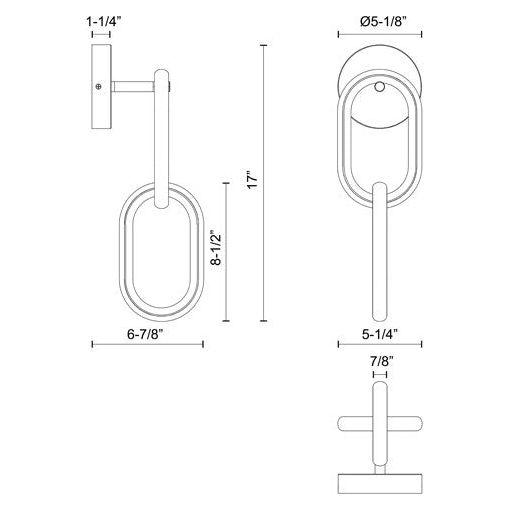 Kuzco - Airen 17" Sconce - Lights Canada