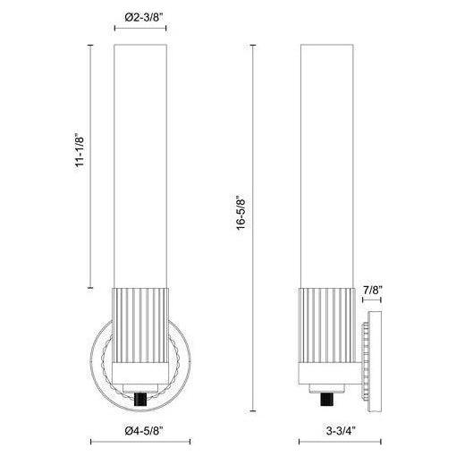 Alora Mood - Rue 5" Wall Vanity - Lights Canada