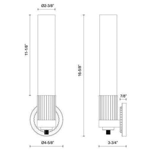 Alora Mood - Rue 5" Wall Vanity - Lights Canada