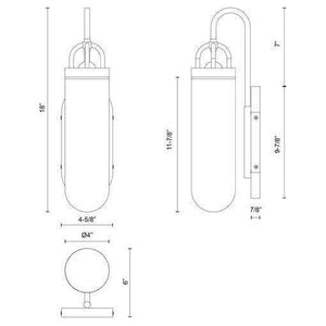 Alora Mood - Lancaster 5" Wall Vanity - Lights Canada