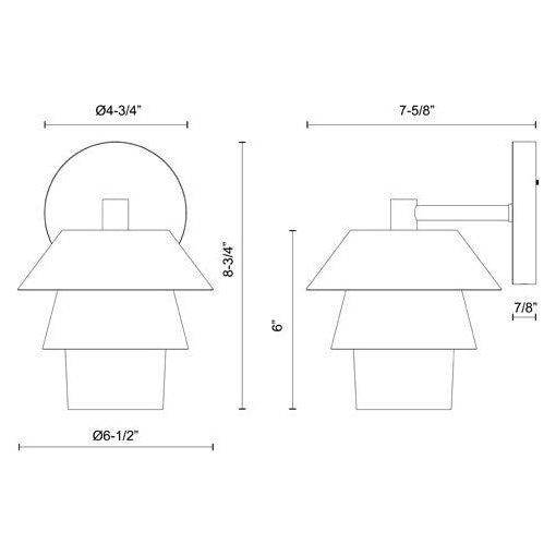 Alora Mood - Tetsu 6" Wall Vanity - Lights Canada