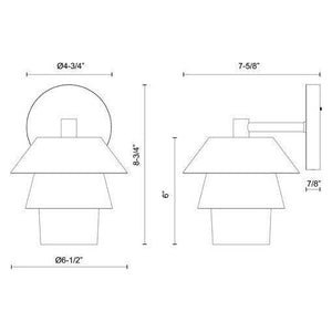 Alora Mood - Tetsu 6" Wall Vanity - Lights Canada