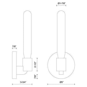 Alora Mood - Claire 5" Wall Vanity - Lights Canada