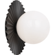 Matteo - Modern Ruff 8" 1-Light Wall Sconce - Lights Canada