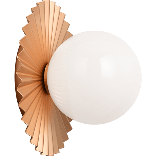 Matteo - Modern Ruff 8" 1-Light Wall Sconce - Lights Canada