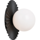 Matteo - Modern Ruff 11" 1-Light Wall Sconce - Lights Canada