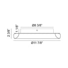 Matteo - Maverick 12" 1-Light Flush Mount - Lights Canada