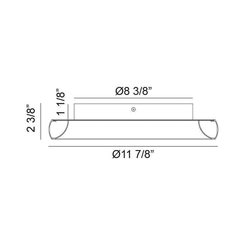 Matteo - Maverick 12" 1-Light Flush Mount - Lights Canada
