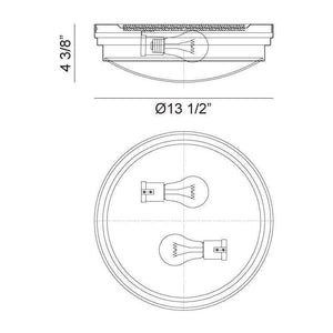 Matteo - Fresh Colonial Flush Mount - Lights Canada