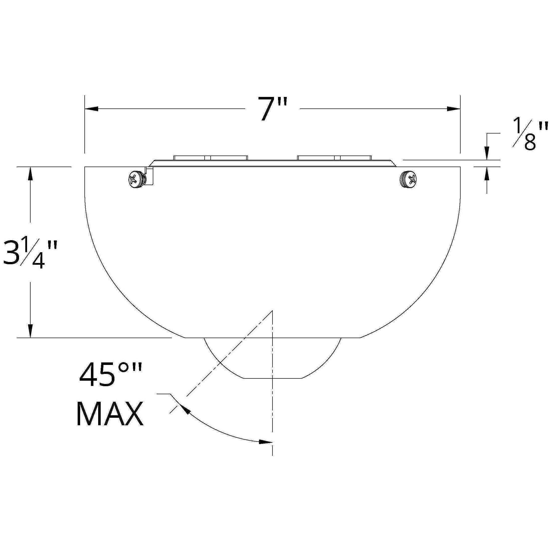 Modern Forms - Ceiling Fan Slope Ceiling Kit for Slopes up to 45 Degrees - Lights Canada
