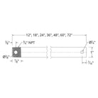 Modern Forms - 60" Ceiling Fan Extension Downrod - Lights Canada