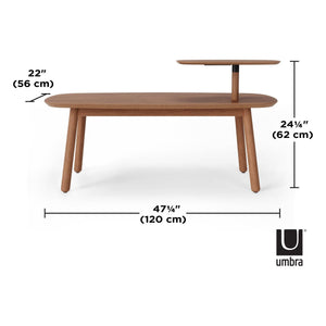 Umbra - Swivo Wood Coffee Table - Lights Canada