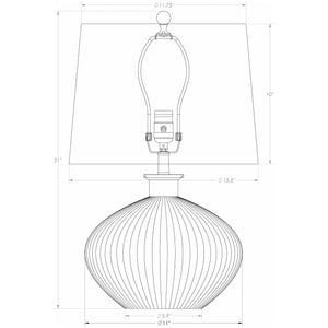 Flow Decor - Belize Table Lamp - Lights Canada