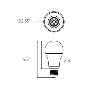 DALS - Smart A19 Rgb+Cct Light Bulb - Lights Canada