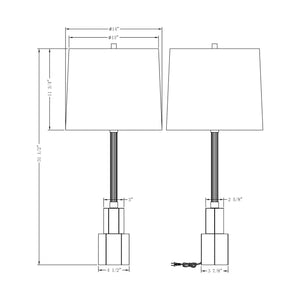 Flow Decor - Breton Table Lamp - Lights Canada