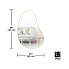 Umbra - Hubba Pebble 24 x 36" Mirror - Lights Canada