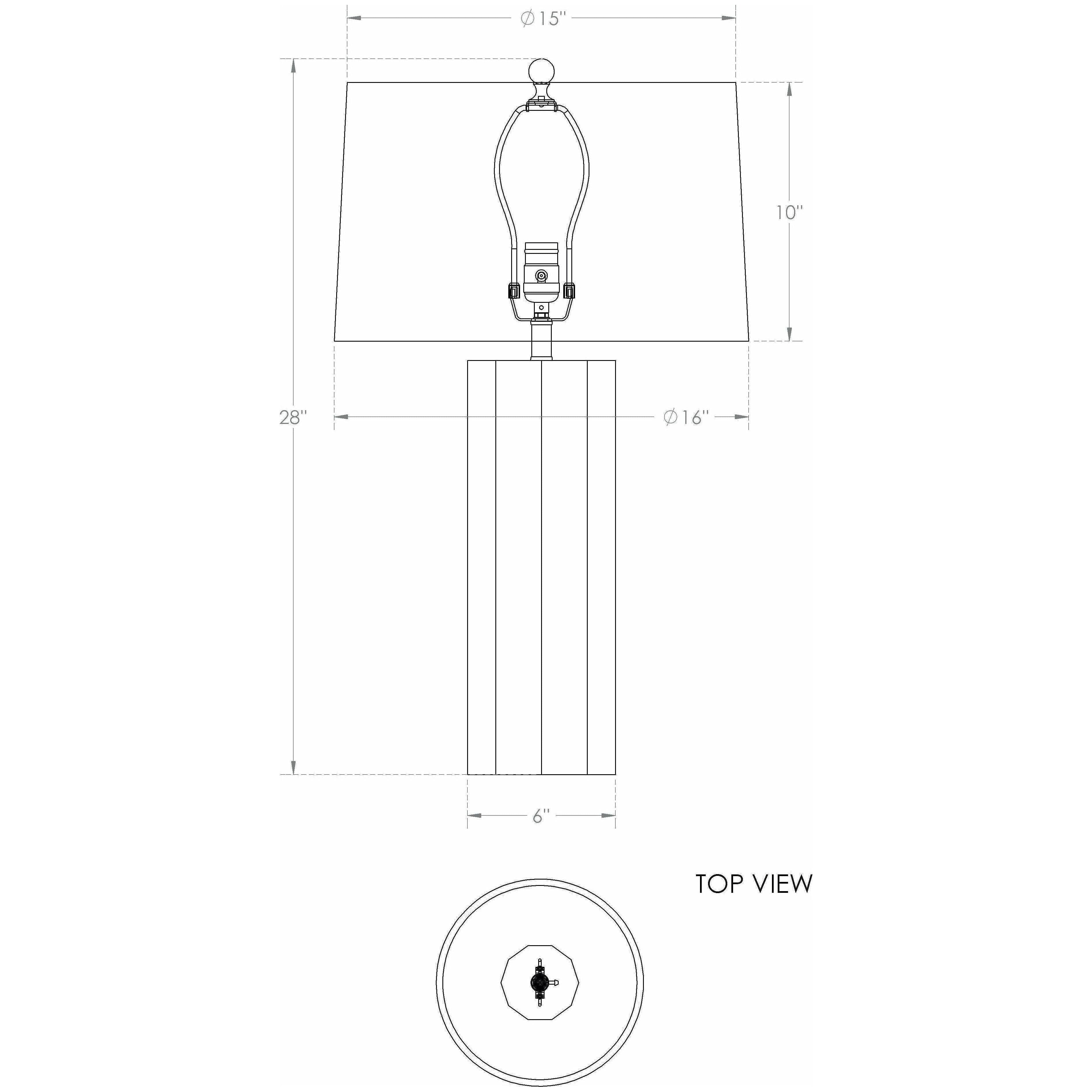 Flow Decor - Capri Table Lamp - Lights Canada