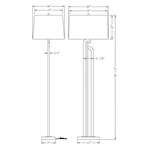 Flow Decor - Caspian Floor Lamp - Lights Canada