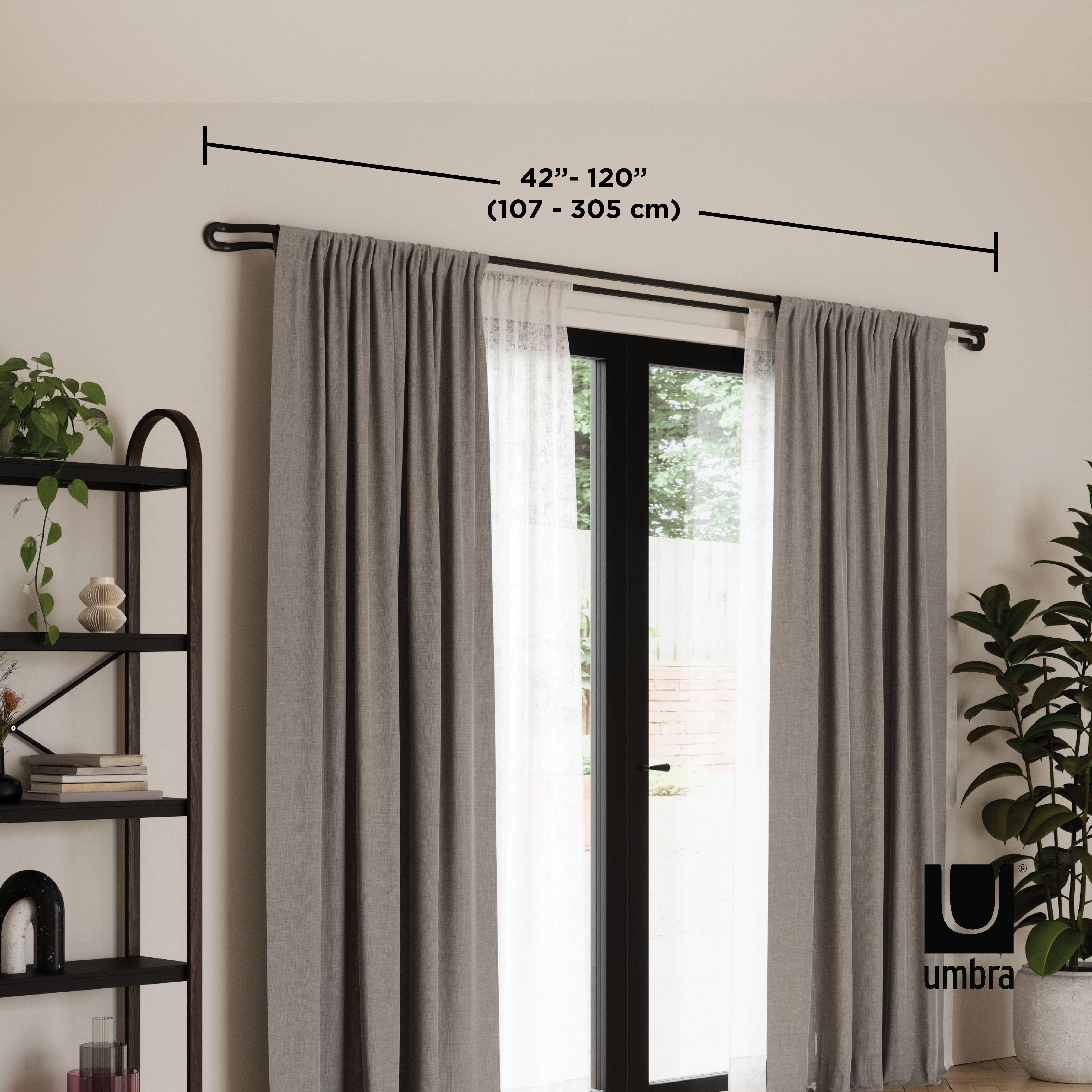 Umbra - Midnight Expandable Double Blackout Curtain Rod - Lights Canada