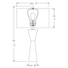 Flow Decor - Dark Essex Table Lamp - Lights Canada