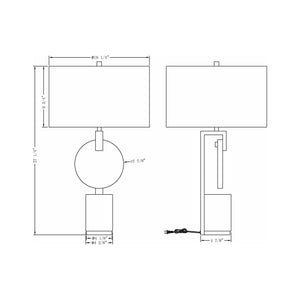 Flow Decor - Davis Table Lamp - Lights Canada