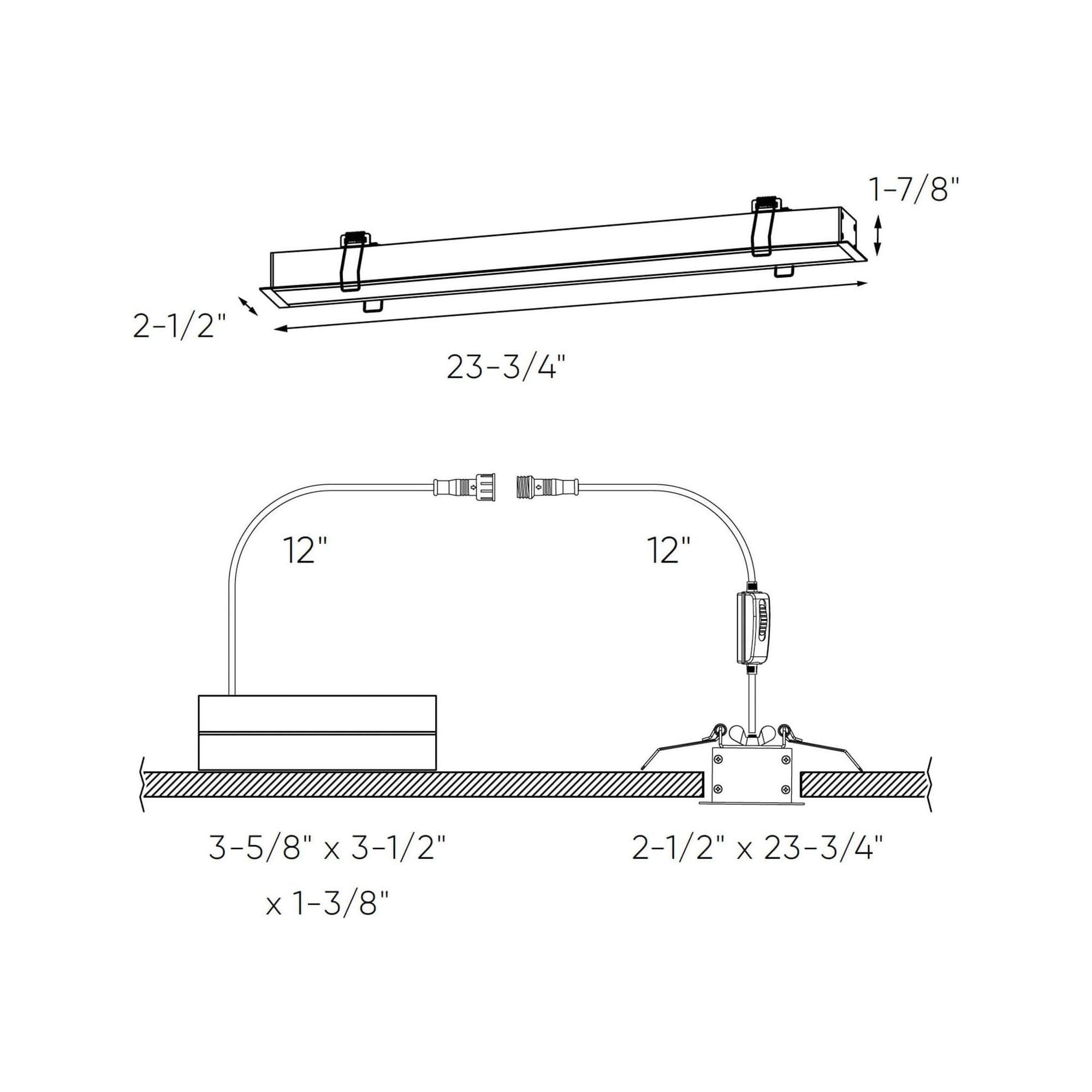 DALS - Dals Connect Pro Recessed Linear 24" RGB + 5CCT - Lights Canada