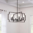 Kichler - Kichler Downtown Deco Chandelier Semi Flush 6Lt - Lights Canada