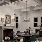 Kichler - Kichler Downtown Deco Chandelier Semi Flush 6Lt - Lights Canada