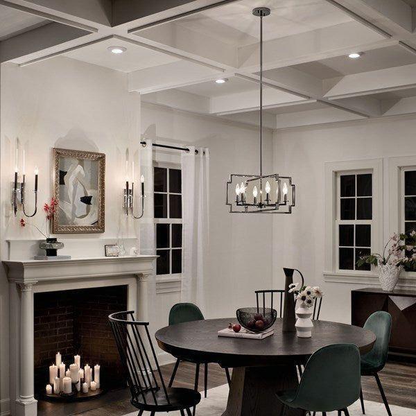 Kichler - Kichler Downtown Deco Chandelier Semi Flush 6Lt - Lights Canada
