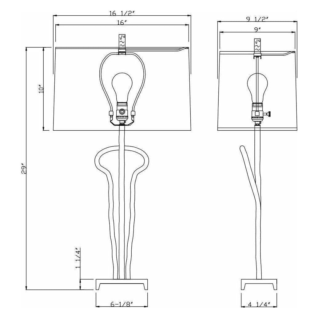 Flow Decor - Dominic Table Lamp - Lights Canada