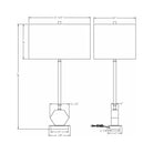Flow Decor - Ellen Table Lamp - Lights Canada