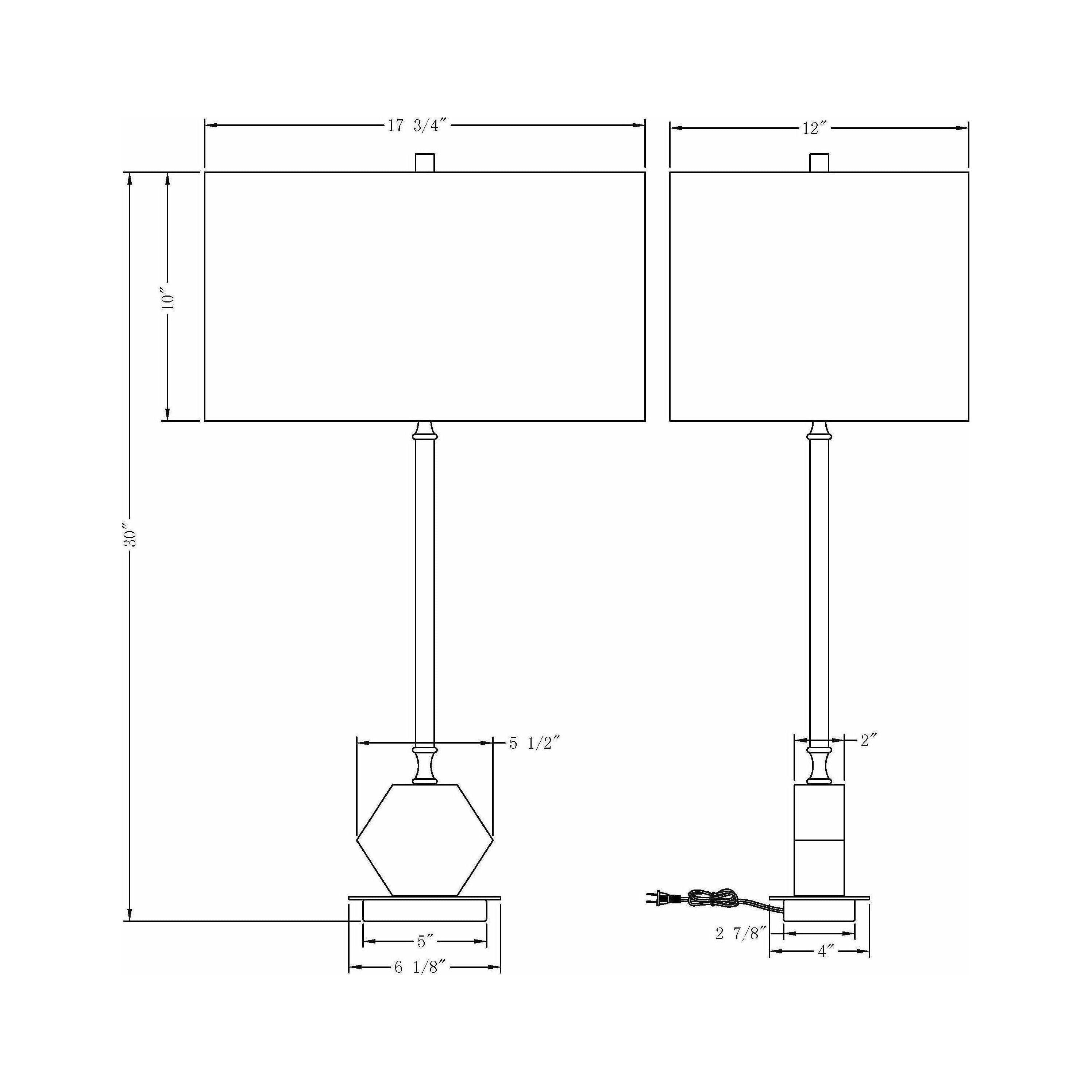Flow Decor - Ellen Table Lamp - Lights Canada