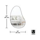 Umbra - Hubba Pebble 24 x 36" Mirror - Lights Canada