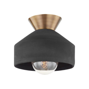 Troy - Covina 1-Light Flush Mount - Lights Canada