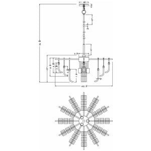 Flow Decor - Ferris Chandelier - Lights Canada